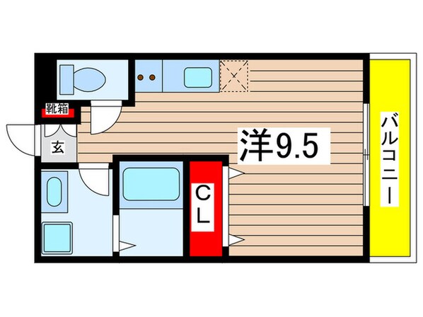 クラ－ジュ・エスポアの物件間取画像